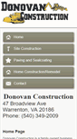 Mobile Screenshot of donovan-construction.com